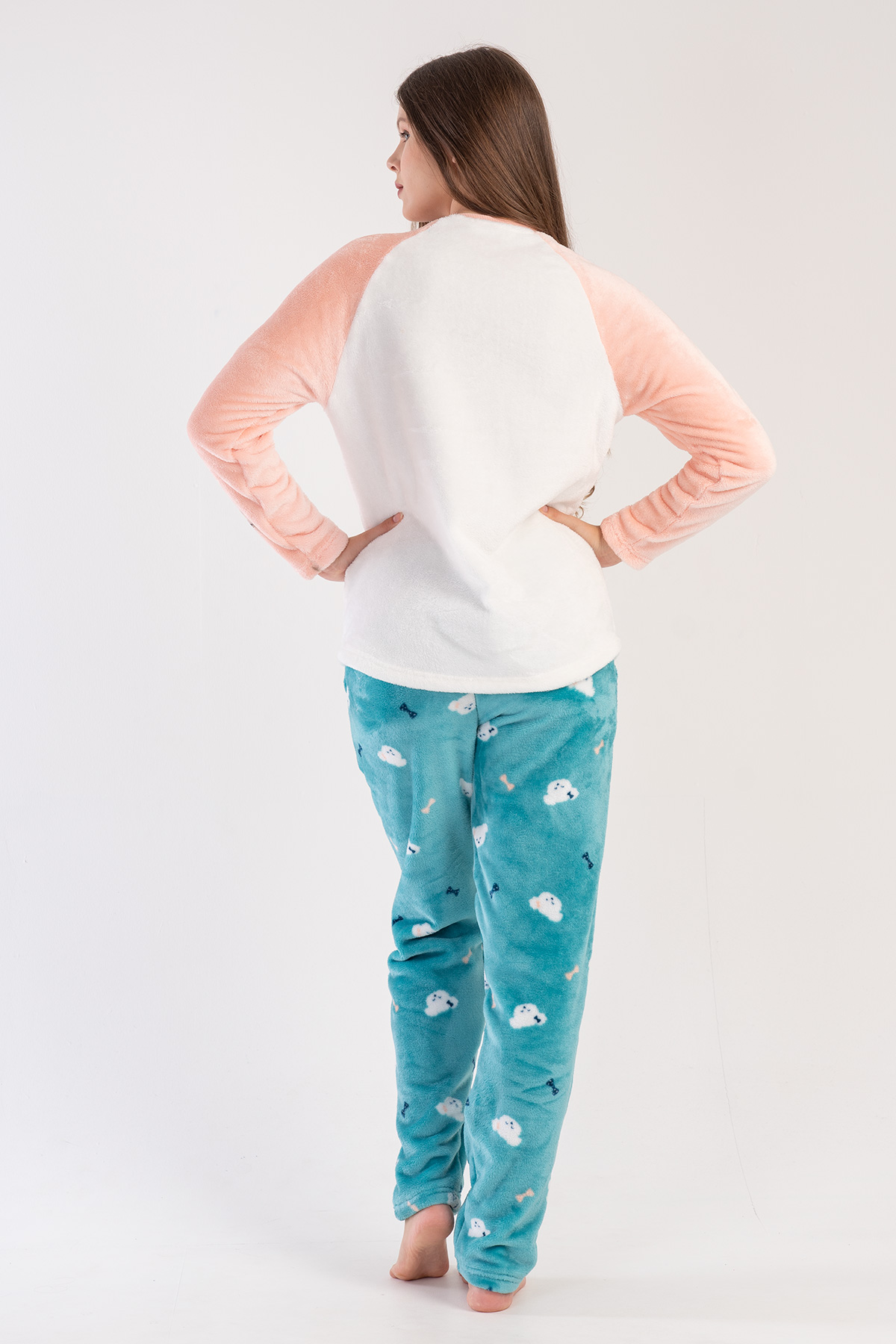 Woman Soft Aqua Pyjama Set
