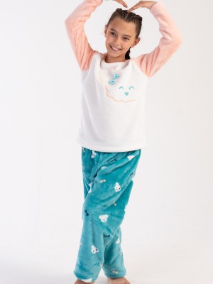 Kids' Girl Aqua Pyjama Set Kids' Girl Aqua Pyjama Set