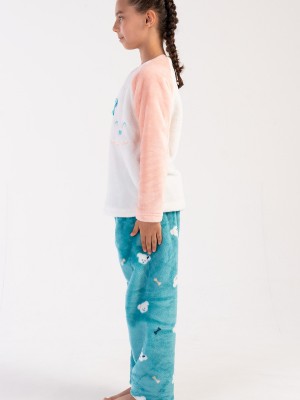 Kids' Girl Aqua Pyjama Set Kids' Girl Aqua Pyjama Set