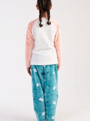 Kids' Girl Aqua Pyjama Set Kids' Girl Aqua Pyjama Set