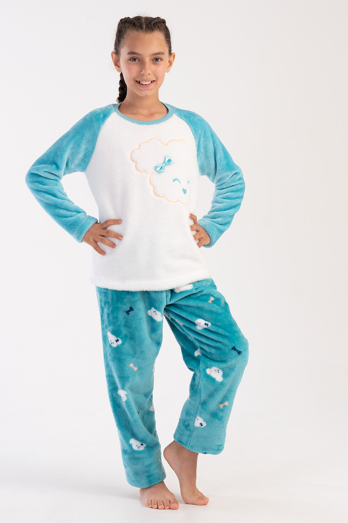 Kids' Girl Aqua Pyjama Set Kids' Girl Aqua Pyjama Set