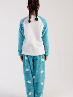 Kids' Girl Aqua Pyjama Set Kids' Girl Aqua Pyjama Set