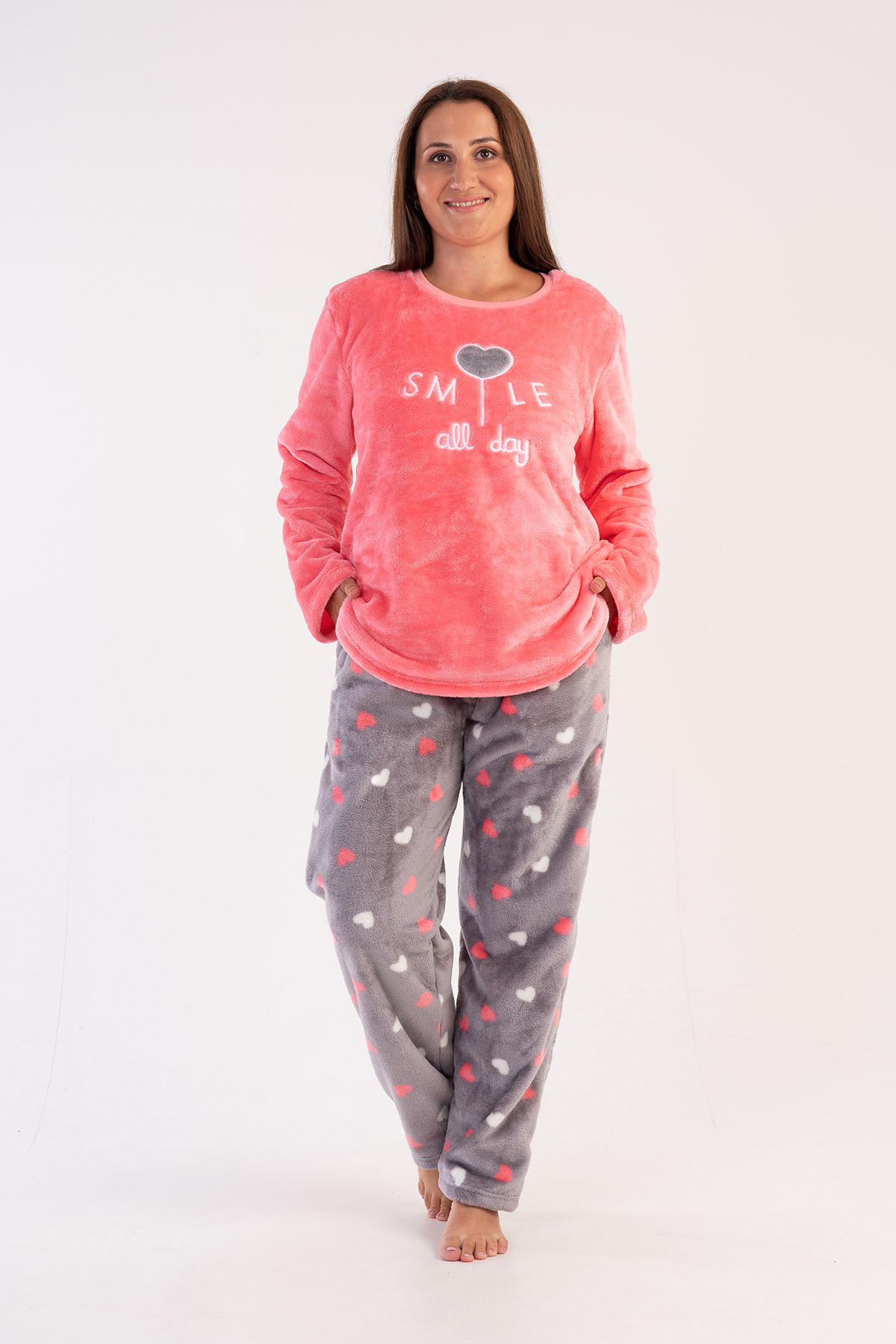 Woman Soft Fleece All Day Pyjama Set Woman Soft Fleece All Day Pyjama Set
