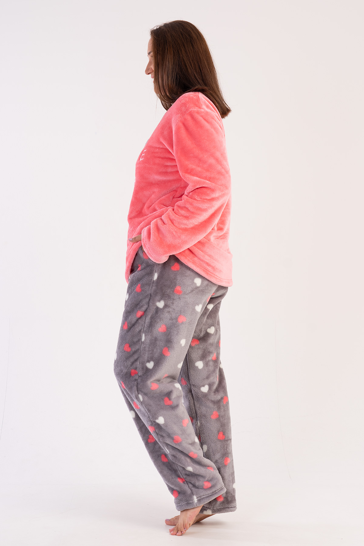 Woman Soft Fleece All Day Pyjama Set Woman Soft Fleece All Day Pyjama Set