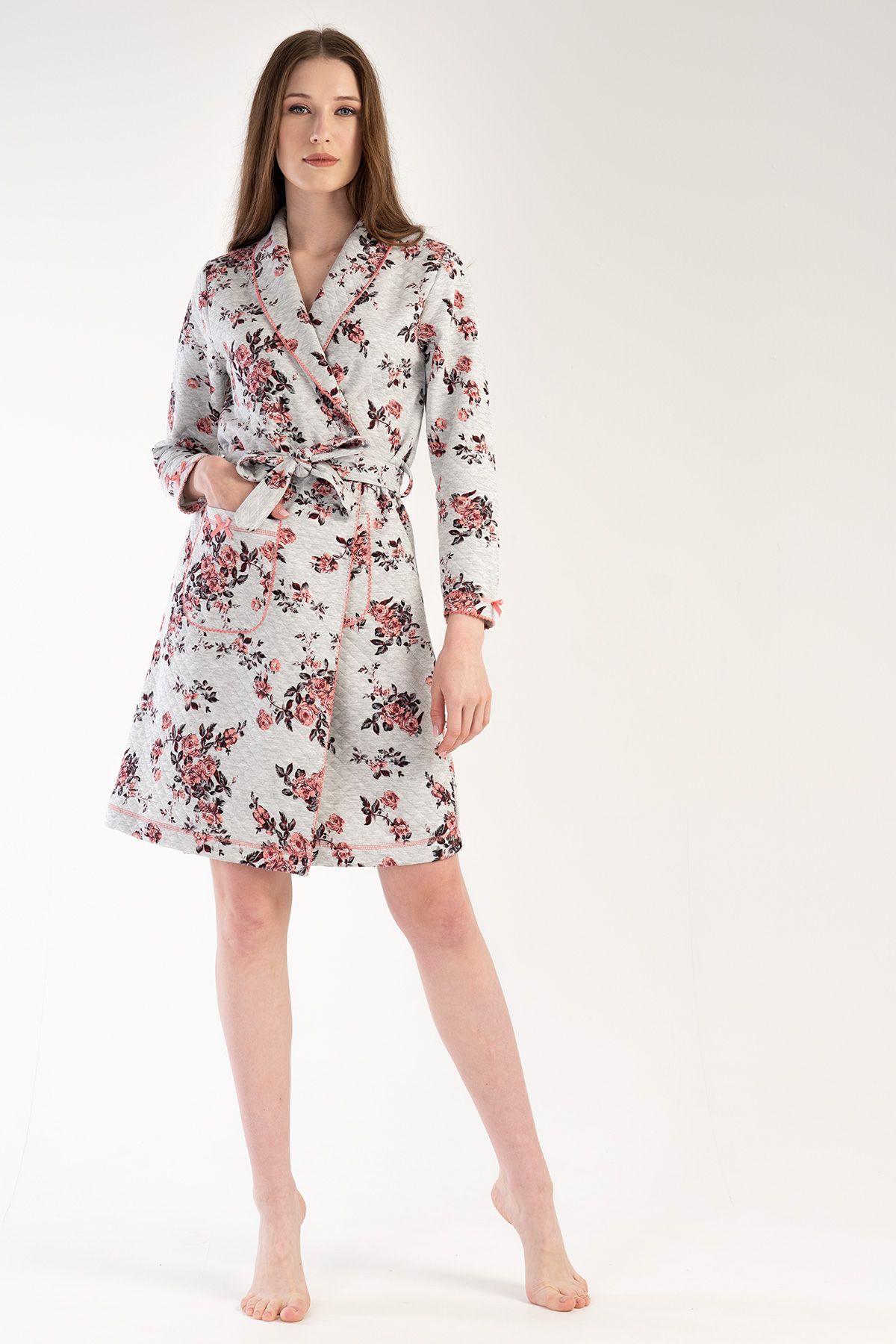 Woman Sare Quilting Dressing Gown Woman Sare Quilting Dressing Gown