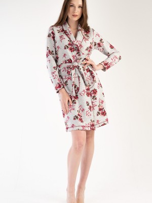 Woman Quilting Nelly Dressing Gown Woman Quilting Nelly Dressing Gown