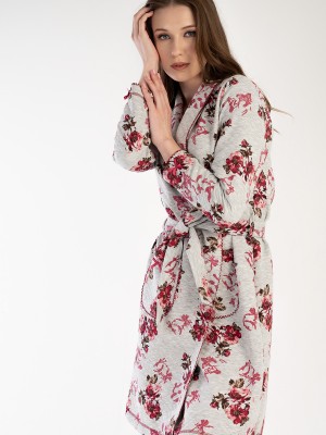 Woman Quilting Nelly Dressing Gown Woman Quilting Nelly Dressing Gown