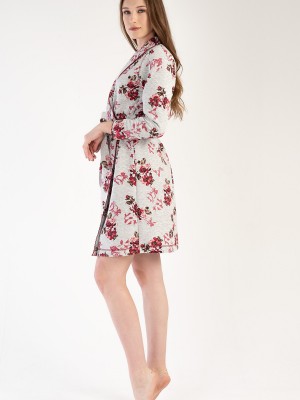 Woman Quilting Nelly Dressing Gown Woman Quilting Nelly Dressing Gown
