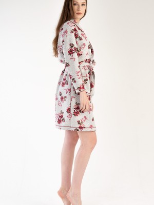 Woman Quilting Nelly Dressing Gown Woman Quilting Nelly Dressing Gown