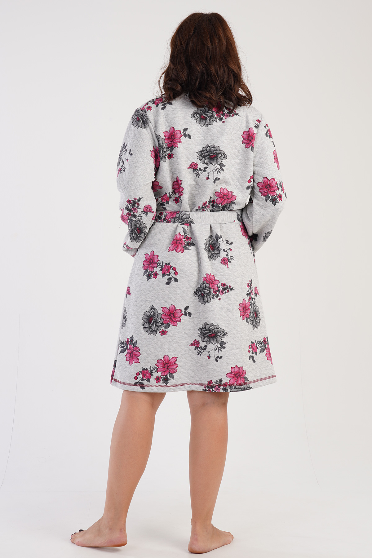 Woman Big Size Quilting Daily Dressing Gown Woman Big Size Quilting Daily Dressing Gown