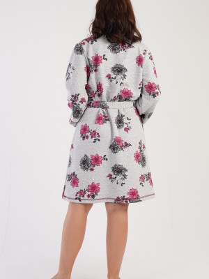Woman Big Size Quilting Daily Dressing Gown Woman Big Size Quilting Daily Dressing Gown