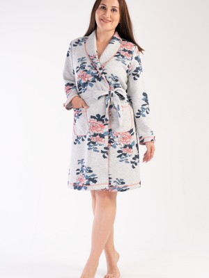Woman Quilting Big Size Dressing Gown Woman Quilting Big Size Dressing Gown