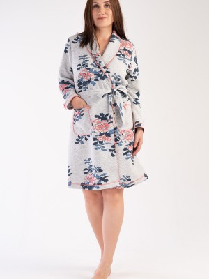 Woman Quilting Big Size Dressing Gown Woman Quilting Big Size Dressing Gown