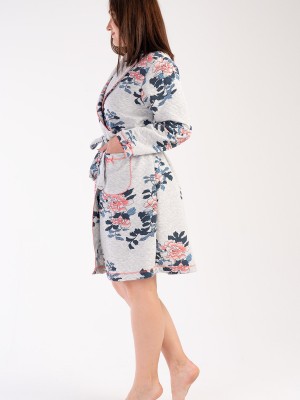 Woman Quilting Big Size Dressing Gown Woman Quilting Big Size Dressing Gown