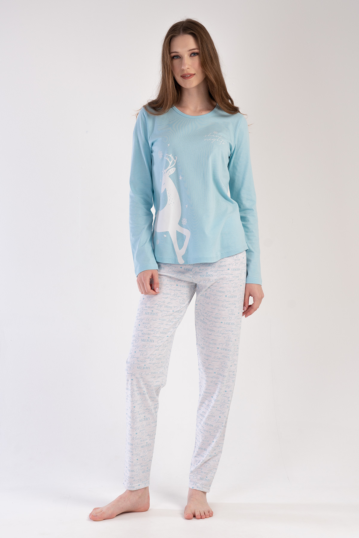 Woman Supreme Crystal Blue Pyjama Set Woman Supreme Crystal Blue Pyjama Set