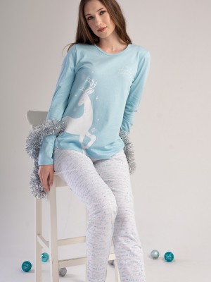 Woman Supreme Crystal Blue Pyjama Set Woman Supreme Crystal Blue Pyjama Set