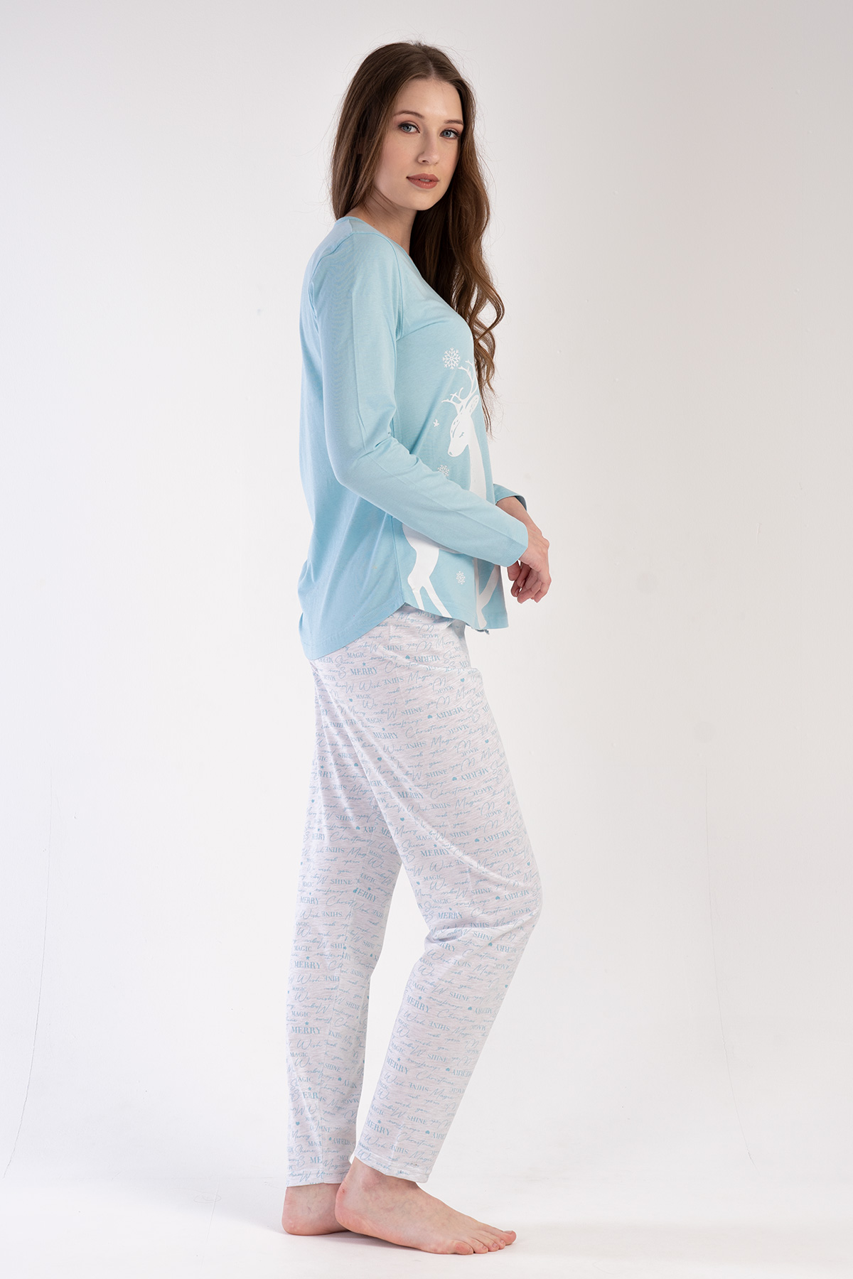 Woman Supreme Crystal Blue Pyjama Set Woman Supreme Crystal Blue Pyjama Set