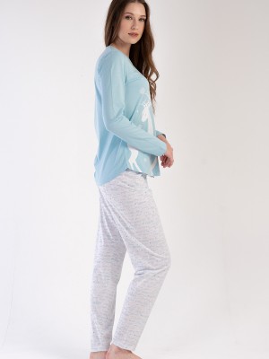 Woman Supreme Crystal Blue Pyjama Set Woman Supreme Crystal Blue Pyjama Set