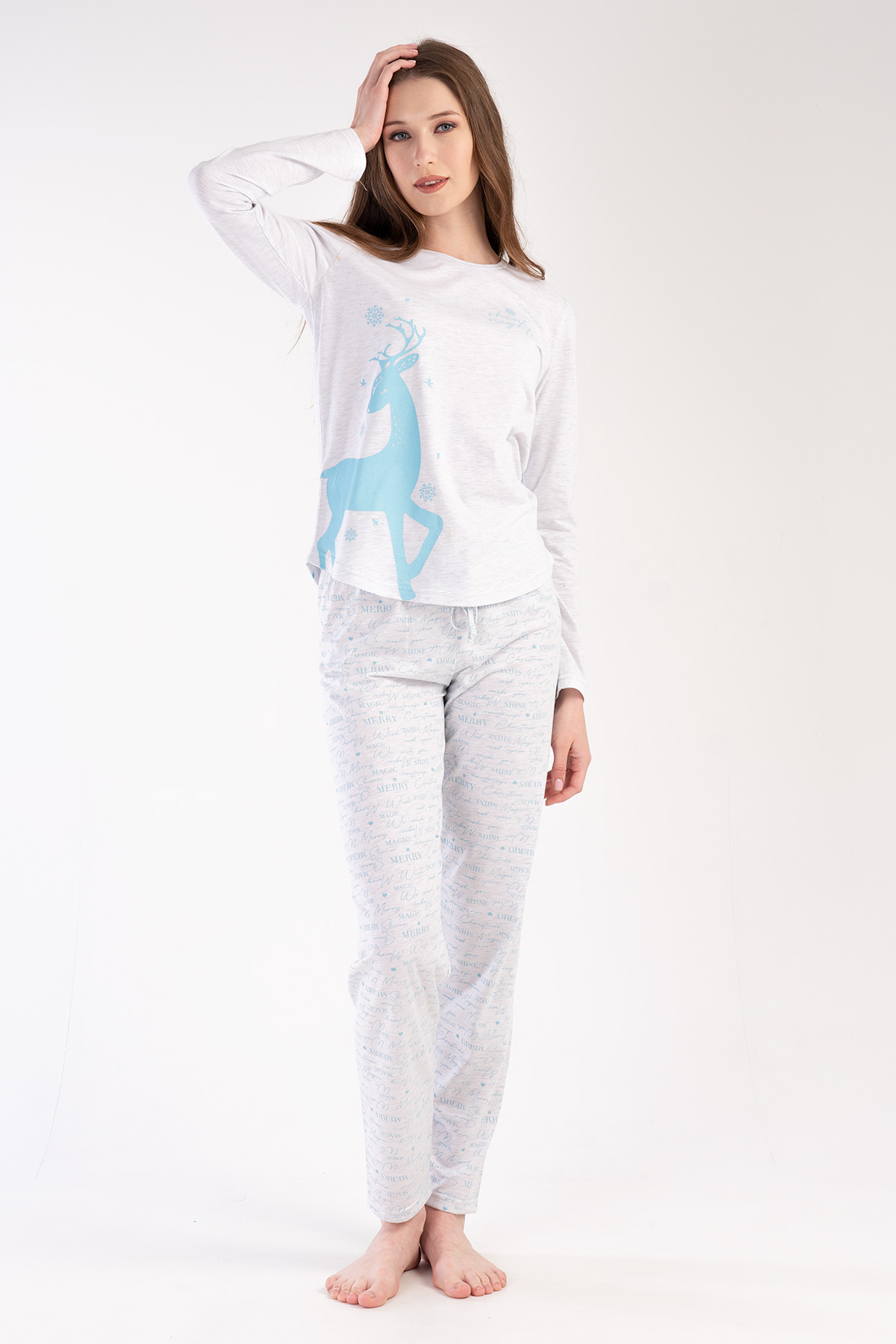Woman Supreme Crystal Blue Pyjama Set Woman Supreme Crystal Blue Pyjama Set