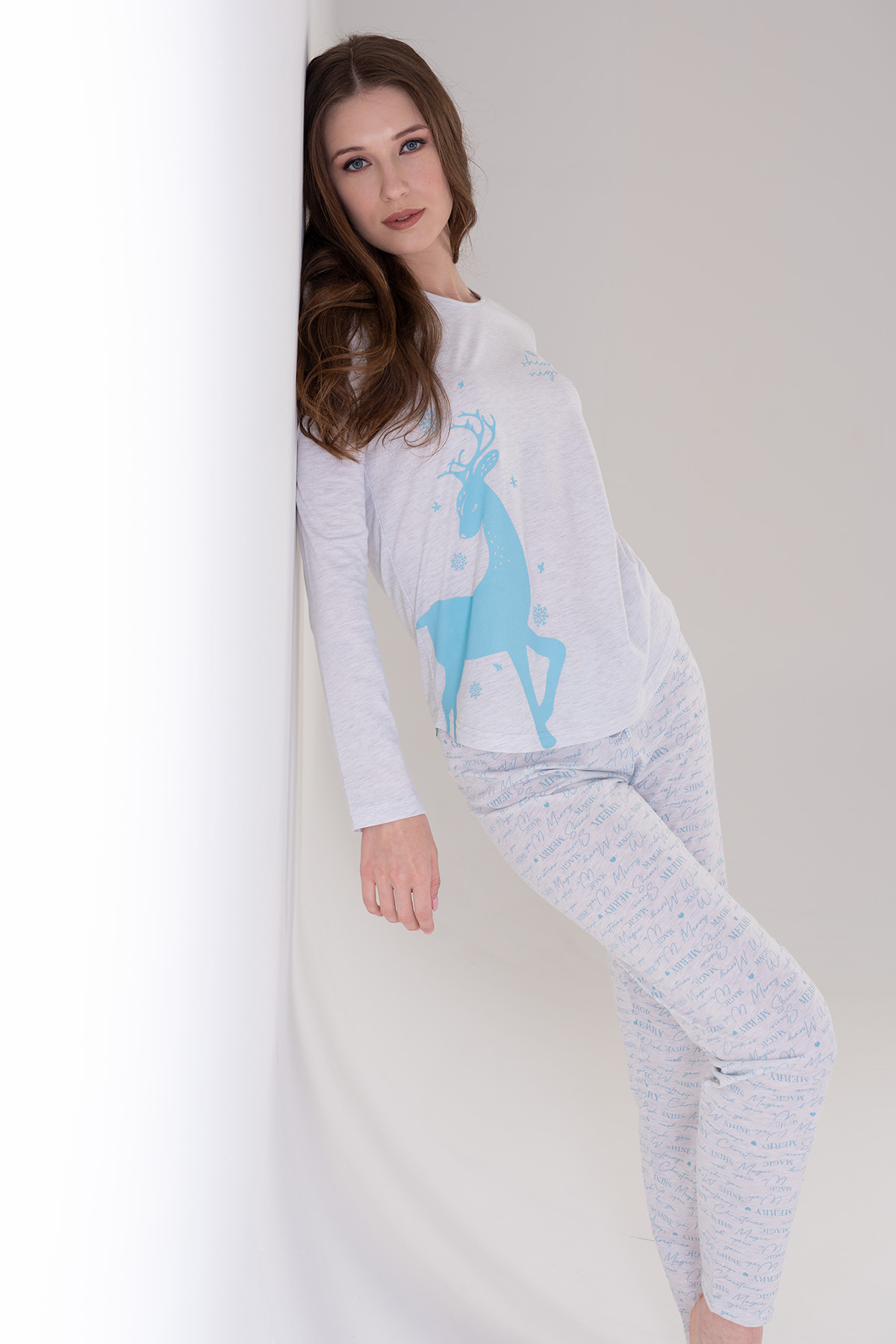 Woman Supreme Crystal Blue Pyjama Set Woman Supreme Crystal Blue Pyjama Set