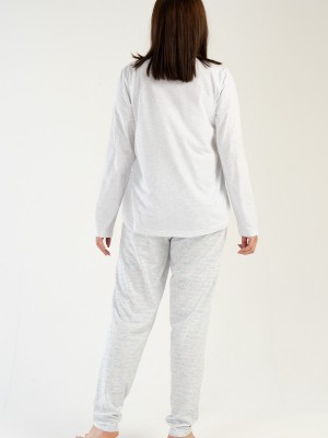 Woman Big Size Crystal Blue Pyjama Set Woman Big Size Crystal Blue Pyjama Set