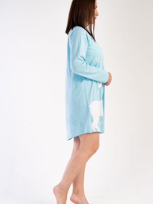 Woman Big Size Crystal Blue Tunic Woman Big Size Crystal Blue Tunic