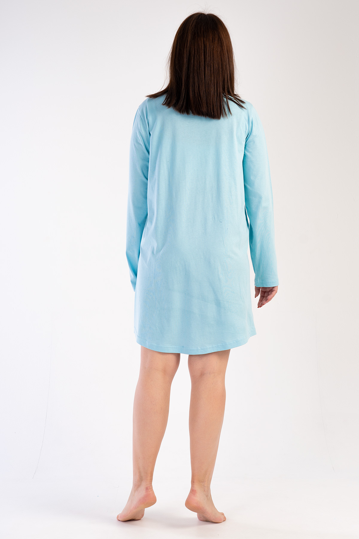 Woman Big Size Crystal Blue Tunic Woman Big Size Crystal Blue Tunic