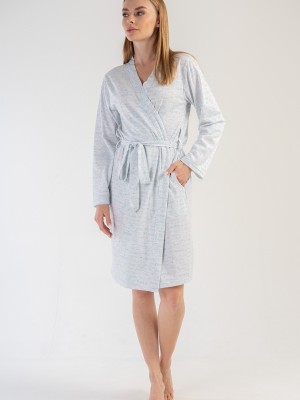 Woman Crystal Blue Dressing Gown Woman Crystal Blue Dressing Gown