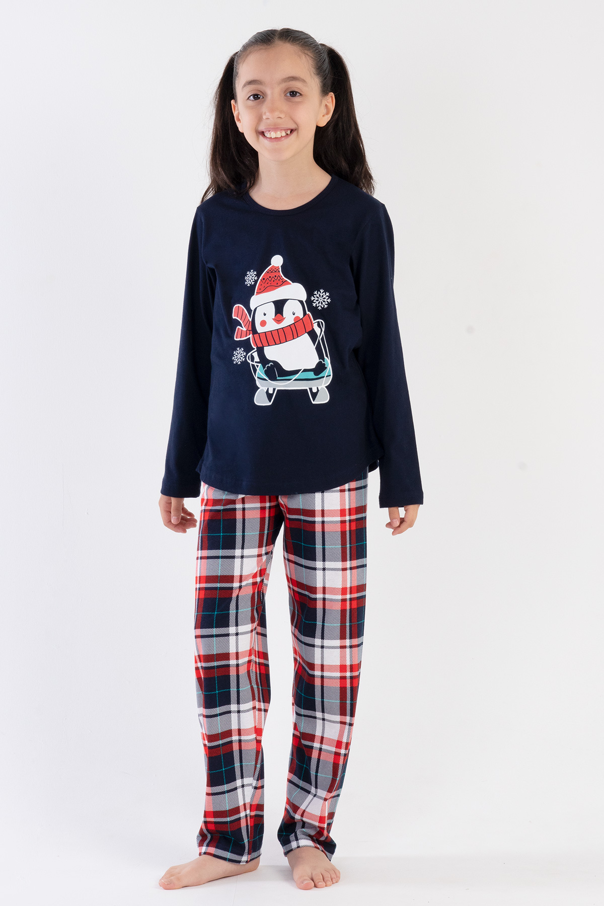 Kids' Girl Snowy Christmas Pyjama Set Kids' Girl Snowy Christmas Pyjama Set