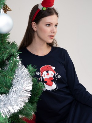Woman Snowy Christmas Tunic Woman Snowy Christmas Tunic