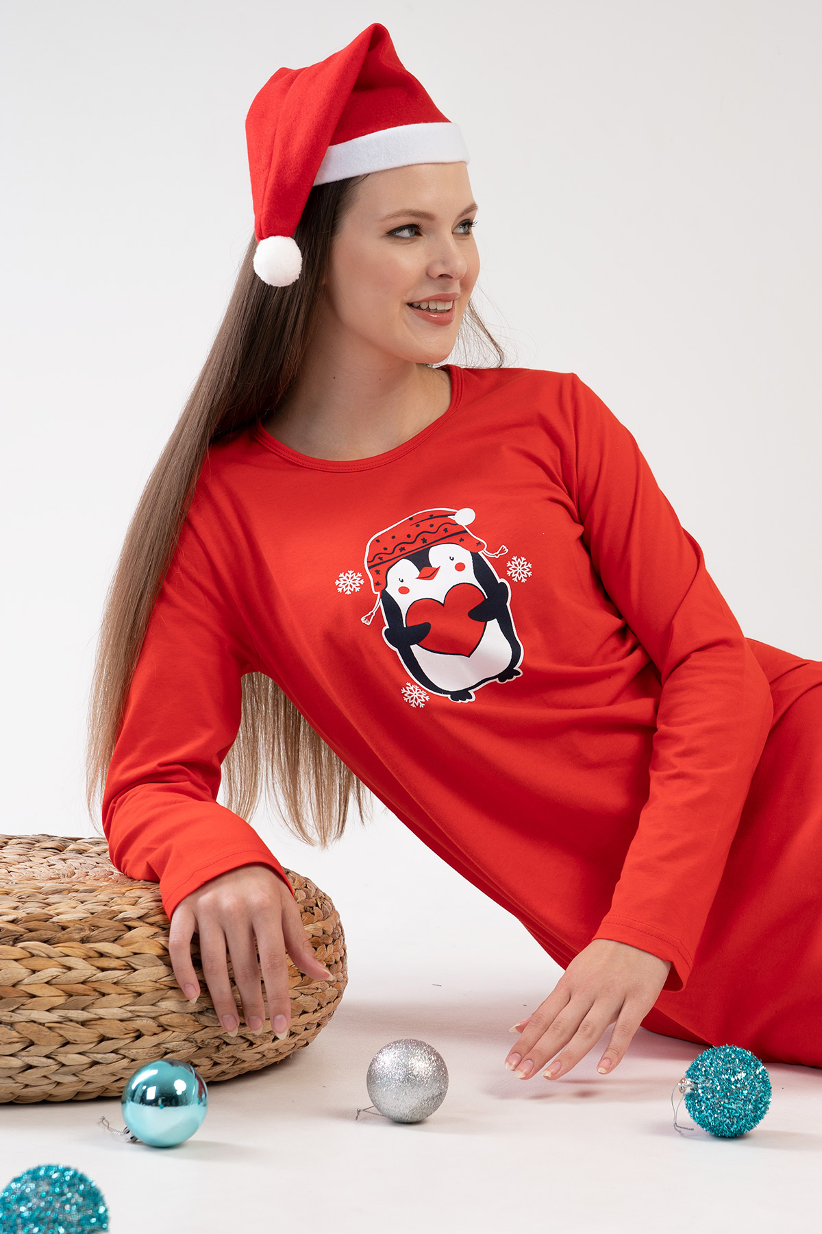 Woman Snowy Christmas Tunic Woman Snowy Christmas Tunic