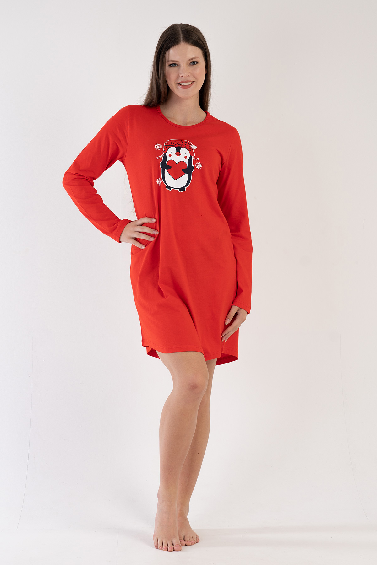 Woman Snowy Christmas Tunic Woman Snowy Christmas Tunic