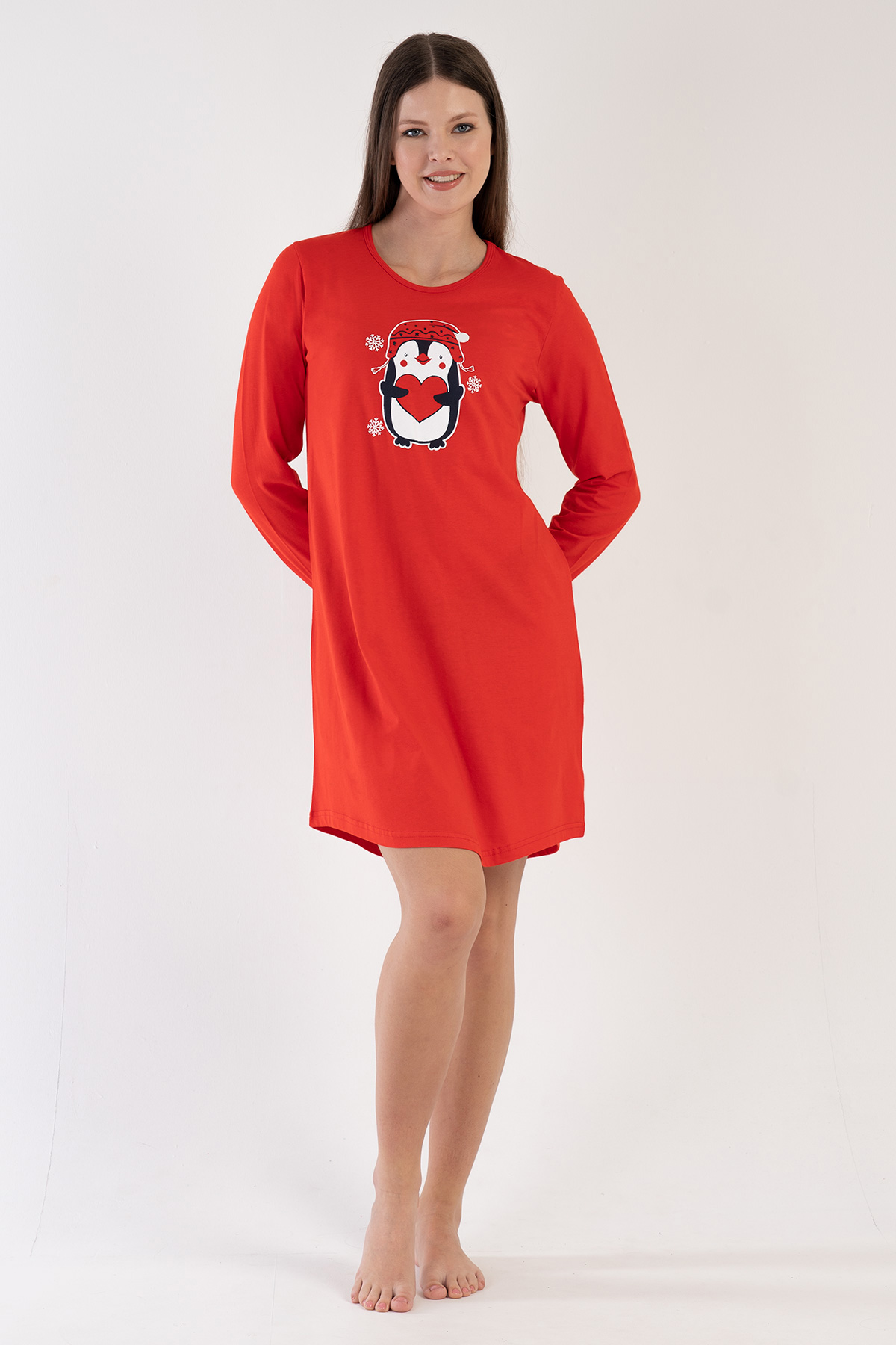 Woman Snowy Christmas Tunic Woman Snowy Christmas Tunic