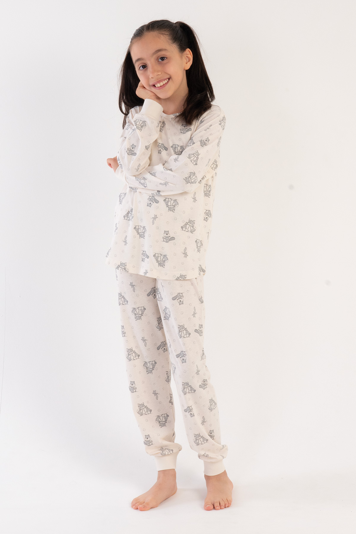 Kids' Girl Ecru Pyjama Set Kids' Girl Ecru Pyjama Set
