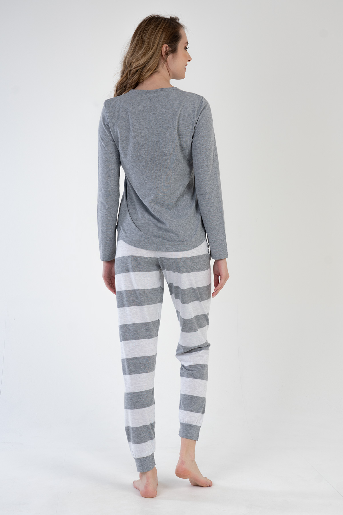 Woman Gray Good Night Pyjama Set Woman Gray Good Night Pyjama Set
