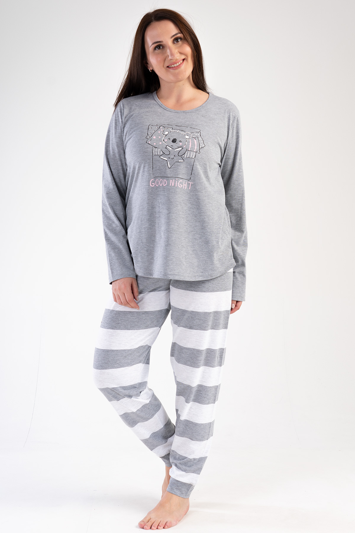 Woman Big Size Good Night Pyjama Set Woman Big Size Good Night Pyjama Set