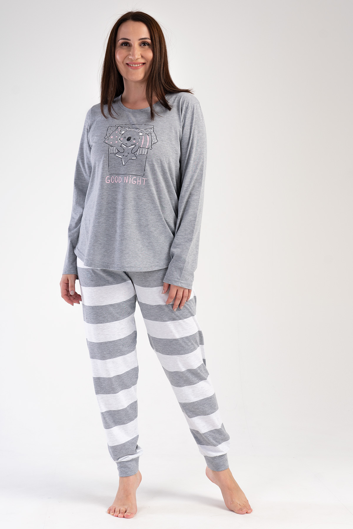 Woman Big Size Good Night Pyjama Set Woman Big Size Good Night Pyjama Set