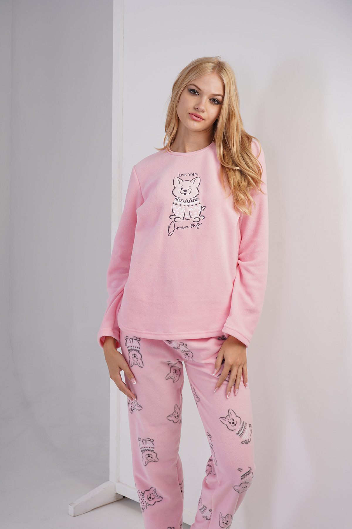 Woman Fleece Lighty Pyjama Set Woman Fleece Lighty Pyjama Set