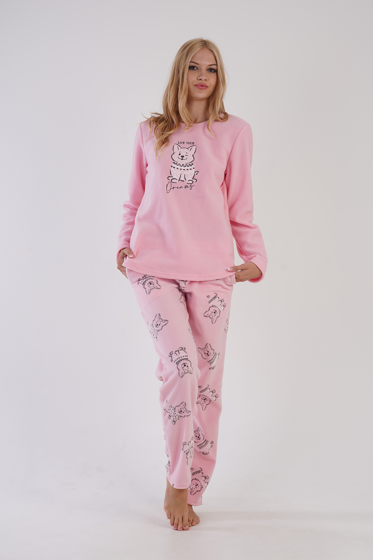 Woman Fleece Lighty Pyjama Set Woman Fleece Lighty Pyjama Set