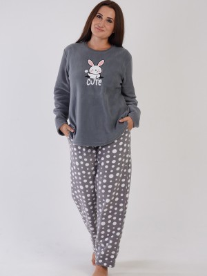 Woman Fleece Big Size Cute Pyjama Set Woman Fleece Big Size Cute Pyjama Set