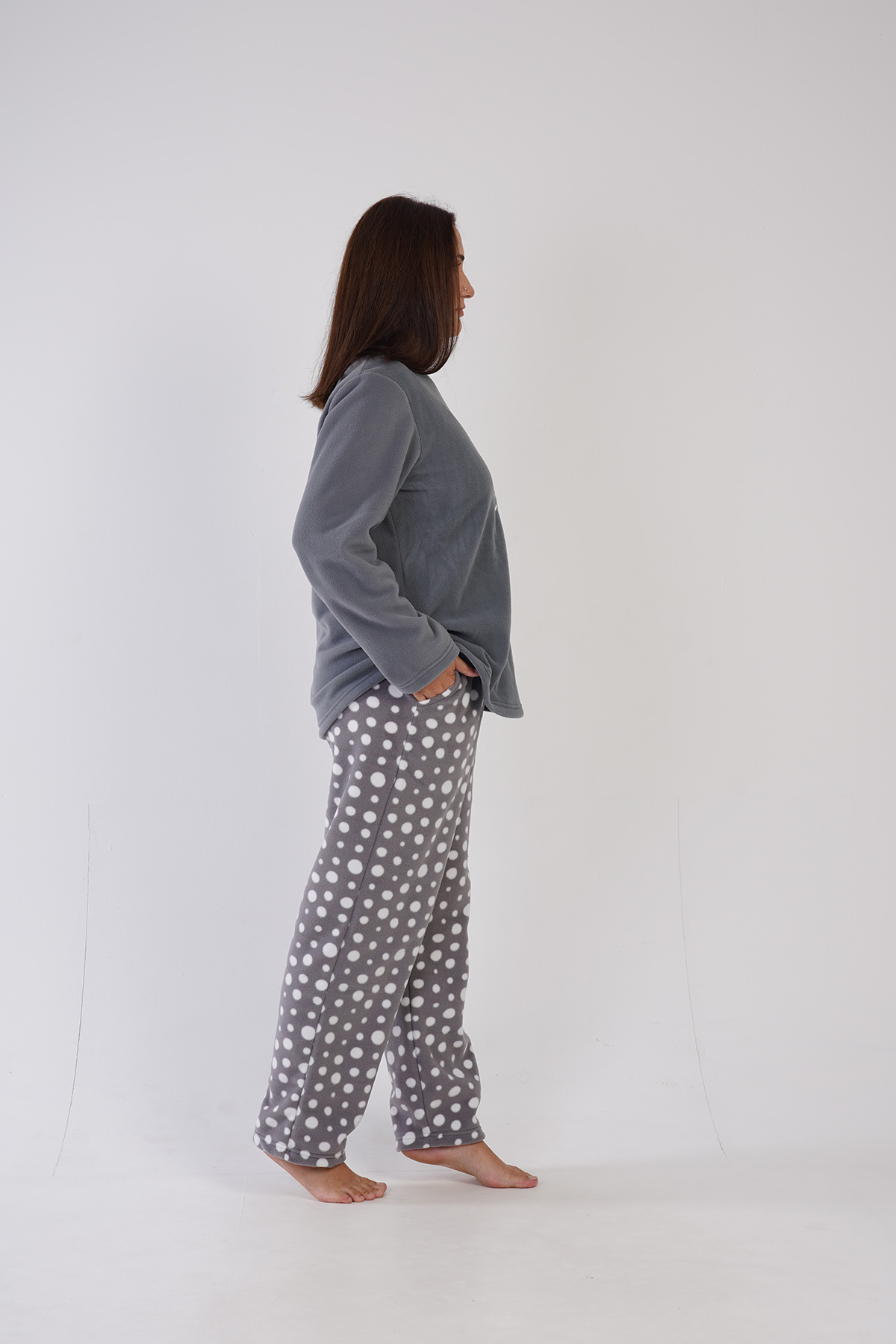 Woman Fleece Big Size Cute Pyjama Set Woman Fleece Big Size Cute Pyjama Set