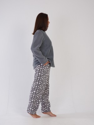 Woman Fleece Big Size Cute Pyjama Set Woman Fleece Big Size Cute Pyjama Set