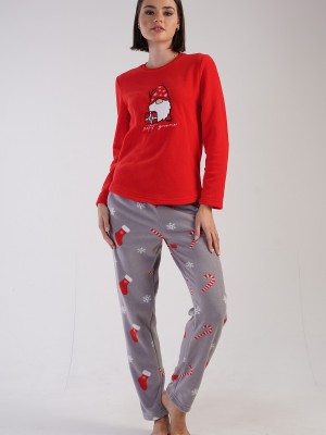 Woman Christ Fleece Christmas Pyjama Set Woman Christ Fleece Christmas Pyjama Set