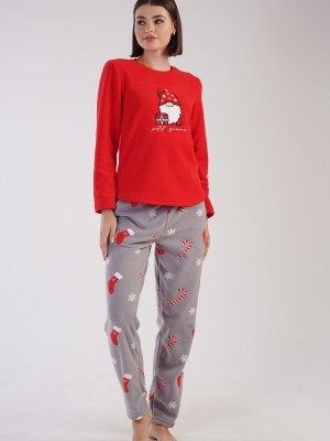 Woman Christ Fleece Christmas Pyjama Set Woman Christ Fleece Christmas Pyjama Set