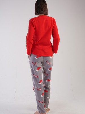 Woman Christ Fleece Christmas Pyjama Set Woman Christ Fleece Christmas Pyjama Set