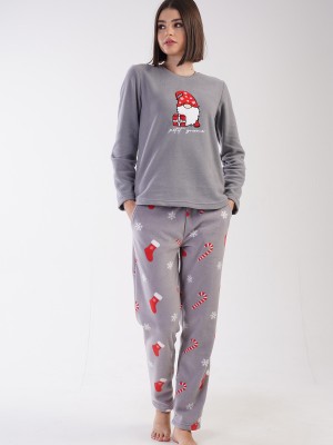 Woman Christ Fleece Christmas Pyjama Set Woman Christ Fleece Christmas Pyjama Set