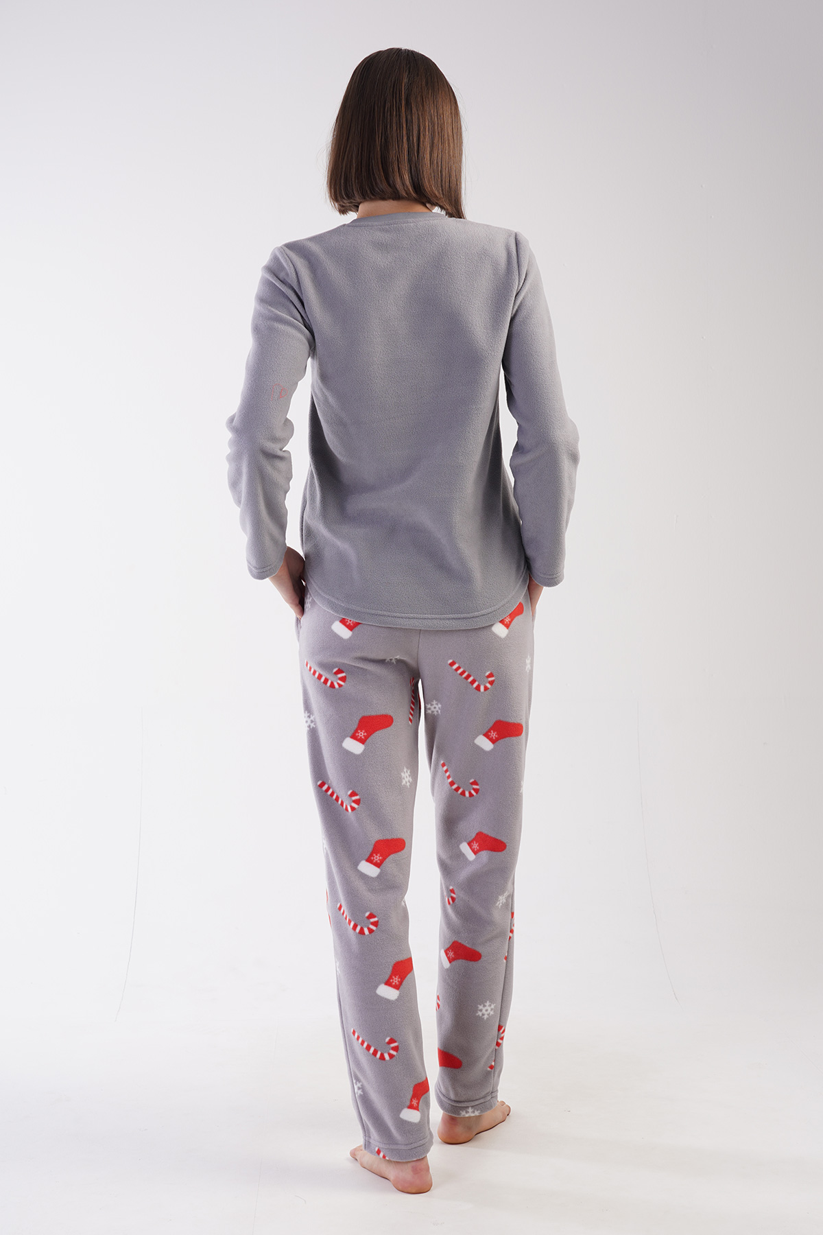 Woman Christ Fleece Christmas Pyjama Set Woman Christ Fleece Christmas Pyjama Set