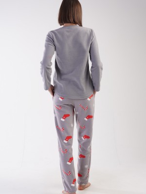 Woman Christ Fleece Christmas Pyjama Set Woman Christ Fleece Christmas Pyjama Set