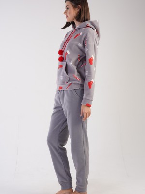 Woman Tenna Fleece Christmas Pyjama Set Woman Tenna Fleece Christmas Pyjama Set