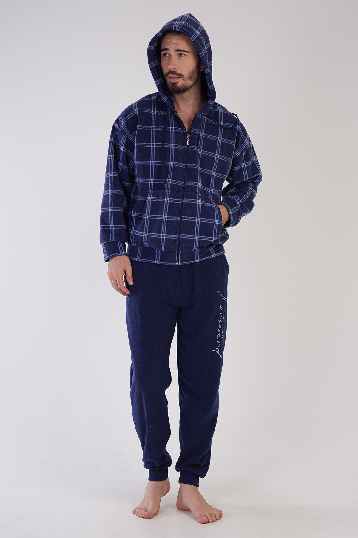 Man Indigo Fleece Pyjama Set Man Indigo Fleece Pyjama Set